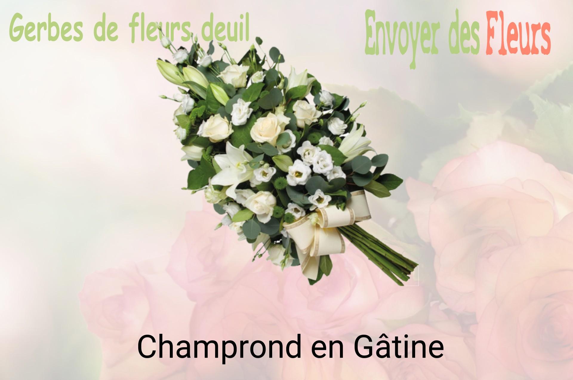 Gerbe de fleurs de deuil livrée à Champrond-en-Gâtine